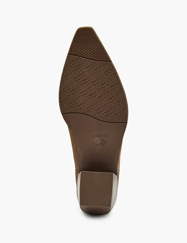 Коричневые женские казаки с вышивкой MASCOTTE 233-520922-0609 | ракурс 5
