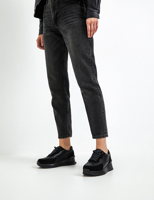 Черные женские кроссовки  MASCOTTE 234-224521-0602 | ракурс 1