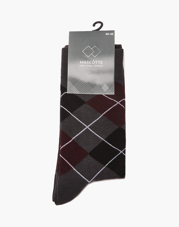 765-4102-2610 Носки мужские темн-сер, Mascotte