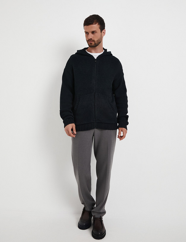 Графитовый мужской кардиган MASCOTTE 971-5212-2610 | ракурс 2