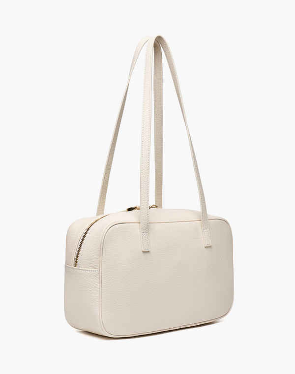 660-6102-101 Сумка женская нат.кожа-и.кожа/текстиль молочн, S, Mascotte