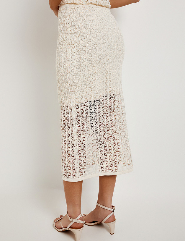 Бежевая женская юбка MASCOTTE 852-6102-1008 | ракурс 5