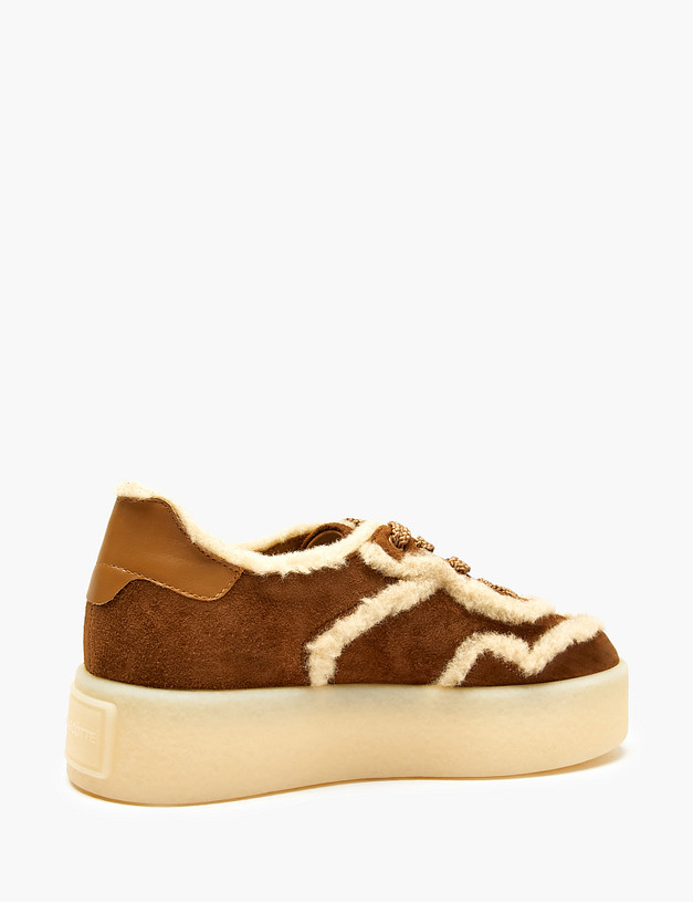 Рыжие женские кеды на платформе MASCOTTE 22-5280121-4691M | ракурс 3 Рыжие женские кеды на платформе MASCOTTE 22-5280121-4691M | ракурс 3