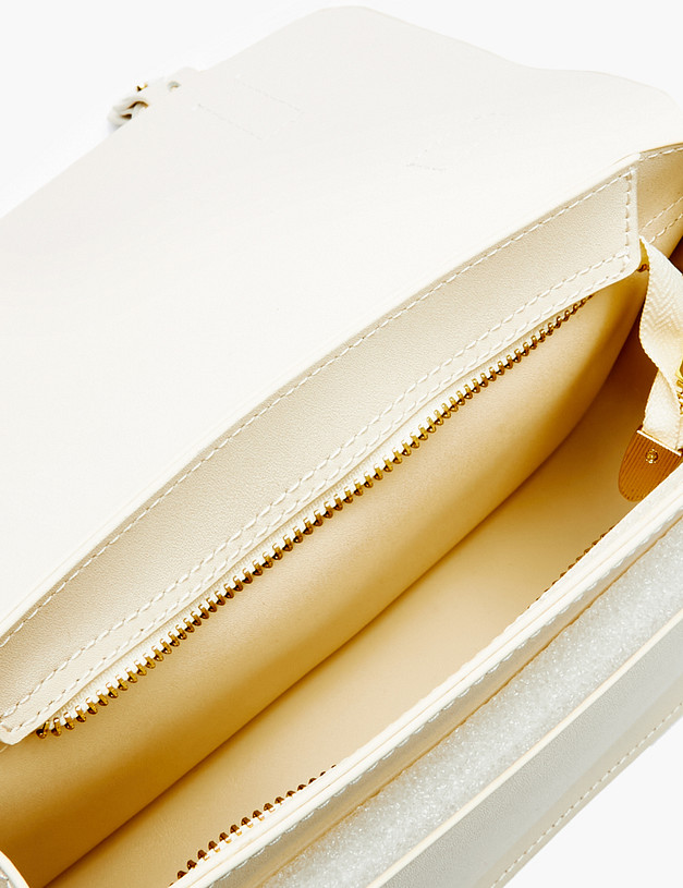 Белая женская сумка с пряжками MASCOTTE 602-2201-601 | ракурс 4