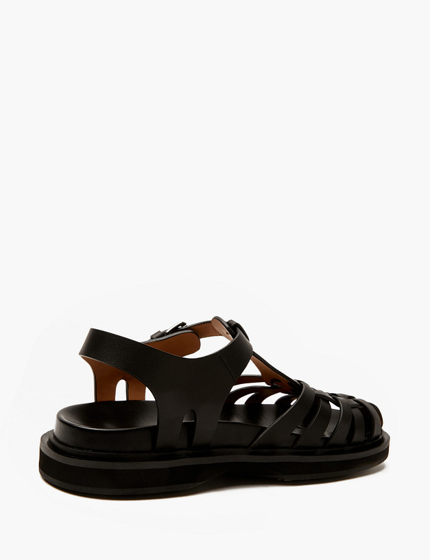 Черные женские сандалии MASCOTTE 47-4126811-3100M | ракурс 3 Черные женские сандалии MASCOTTE 47-4126811-3100M | ракурс 3