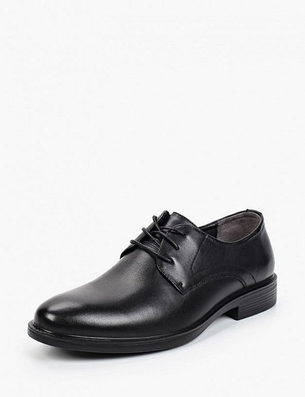 Черные кожаные мужские дерби MASCOTTE 104-120811-3107M | ракурс 4