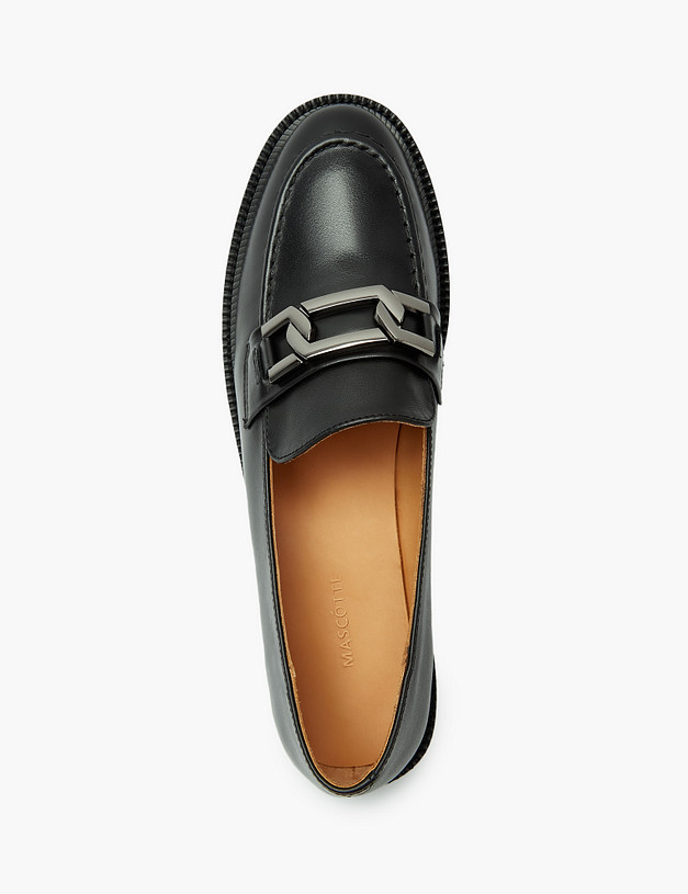 Черные женские лоферы MASCOTTE 58-2260312-3100M | ракурс 4 Черные женские лоферы MASCOTTE 58-2260312-3100M | ракурс 4