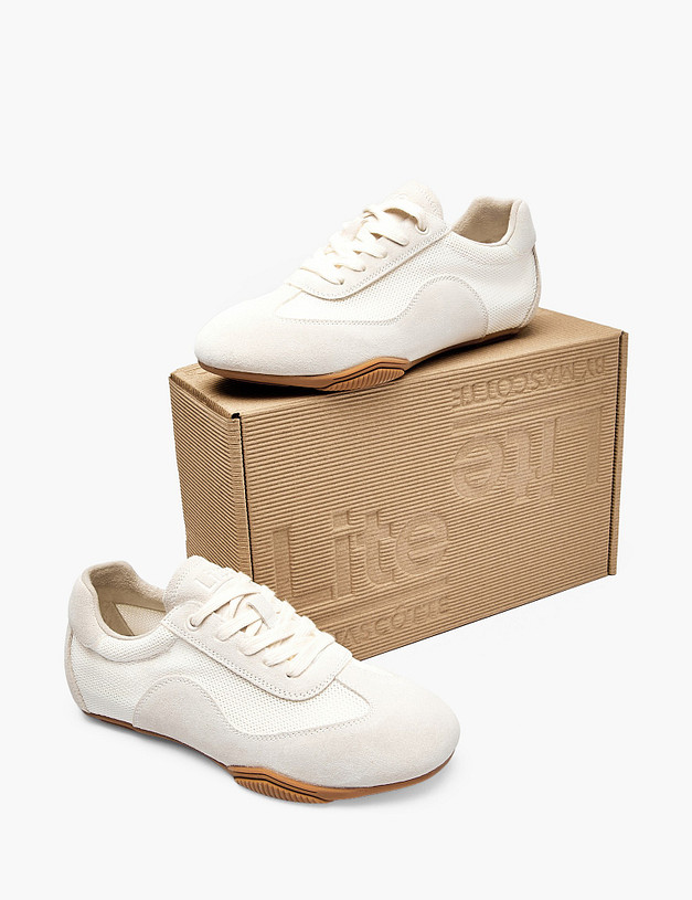 Молочные женские кроссовки MASCOTTE 98-612821-0201 | ракурс 6