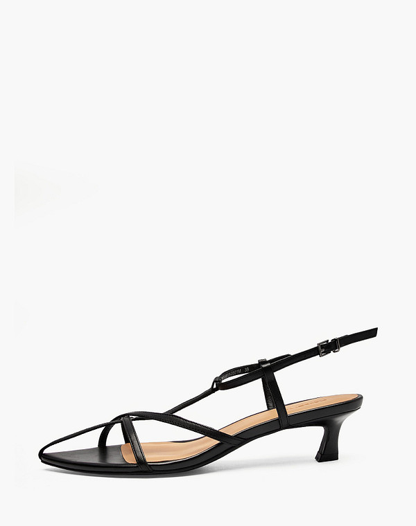 126-615811-3501M Туфли летние женские нат.кожа/нат.кожа черн, Mascotte