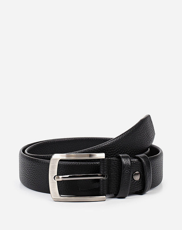 727-0240-102 Ремень муж. нат.кожа черн, Mascotte