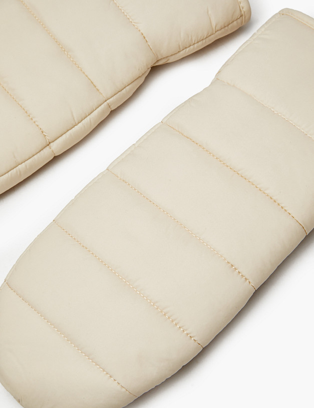 Молочные женские дутые варежки MASCOTTE 709-4230-201 | ракурс 3