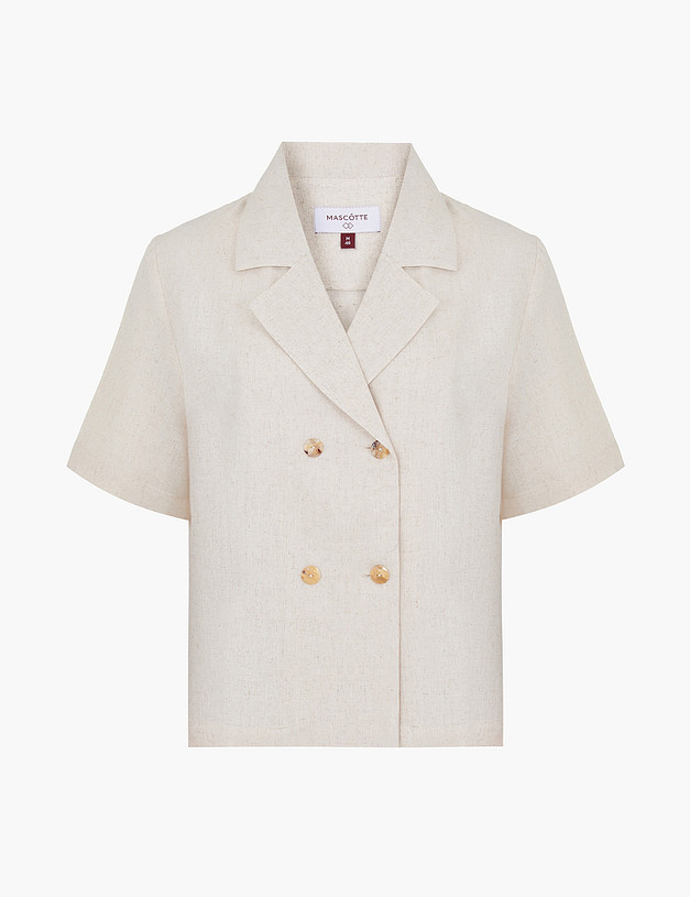 Бежевый женский жакет MASCOTTE 790-5105-2708 | ракурс 5