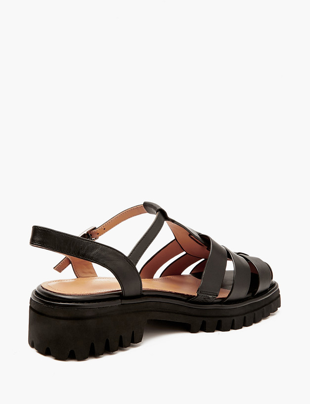 Черные женские сандалии MASCOTTE 233-4123911-7101M | ракурс 3