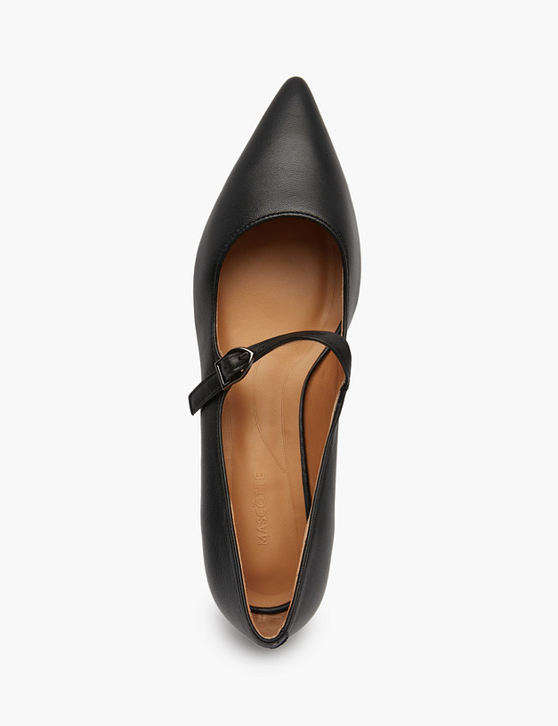 Черные женские туфли Мэри Джейн MASCOTTE 94-512211-3501M | ракурс 4