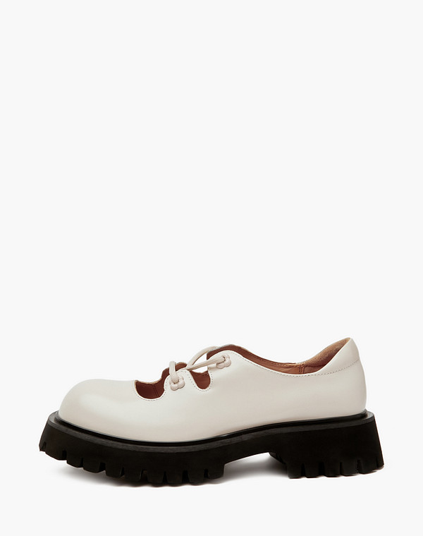 58-412211-0101 Туфли женские нат.кожа/нат.кожа молочн, Mascotte Lite