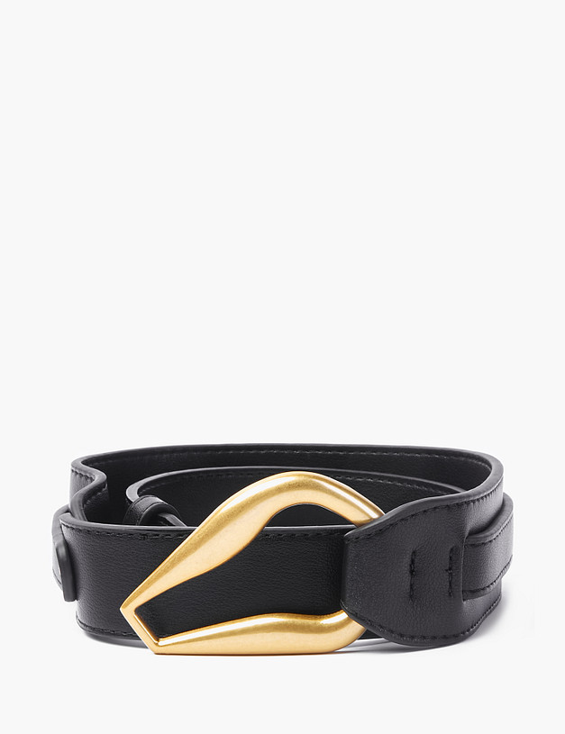 Черный женский ремень MASCOTTE 703-2110-602 | ракурс 1