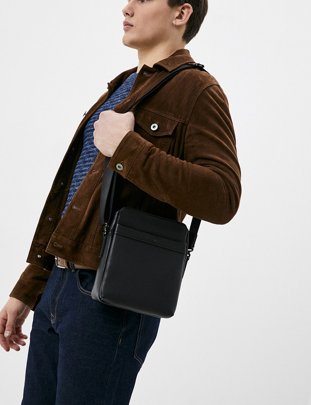 Черная мужская сумка MASCOTTE 602-0211-102 | ракурс 1