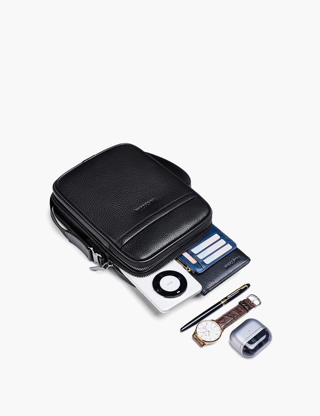 Черная мужская сумка MASCOTTE 622-5206-102 | ракурс 6