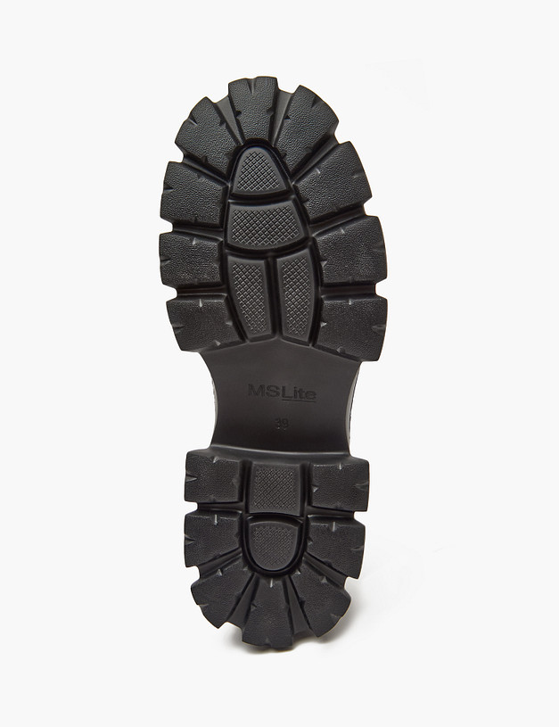 Черные кожаные женские дерби MASCOTTE 58-410511-7100M | ракурс 7