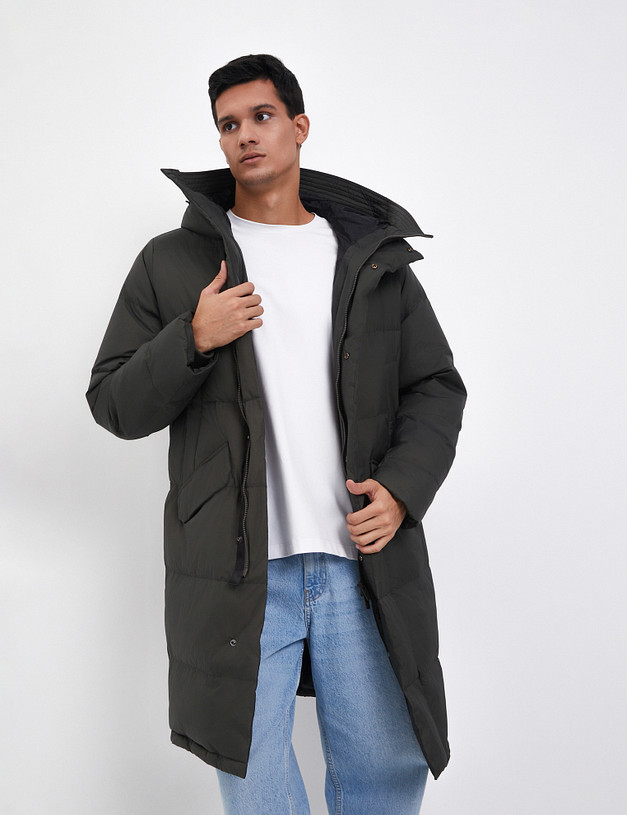 Мужской пуховик цвета хаки MASCOTTE 837-4206-2404 | ракурс 5 Мужской пуховик цвета хаки MASCOTTE 837-4206-2404 | ракурс 5