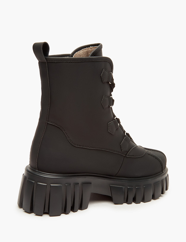 Черные женские ботинки на грубой подошве MASCOTTE 234-224926-0602 | ракурс 3