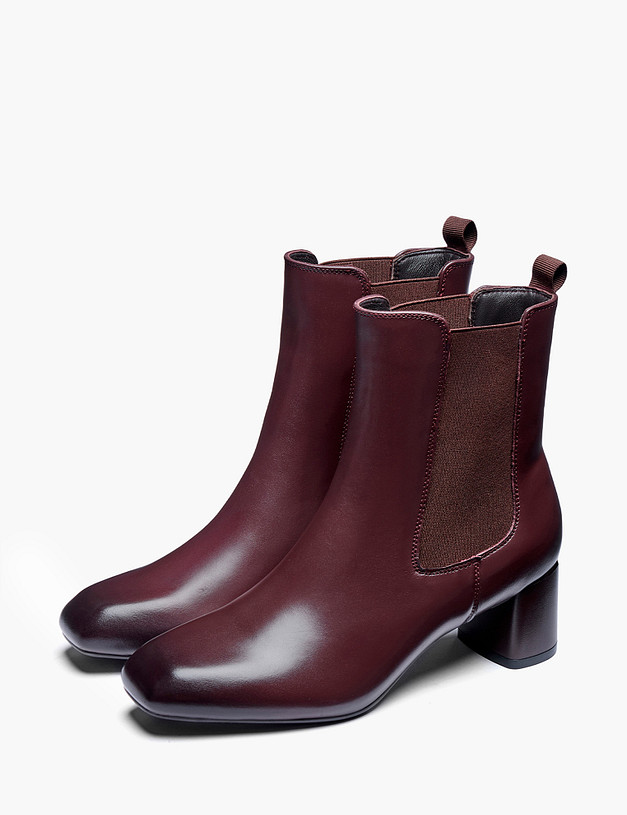 Бордовые женские ботильоны MASCOTTE 58-620123-7113M | ракурс 8