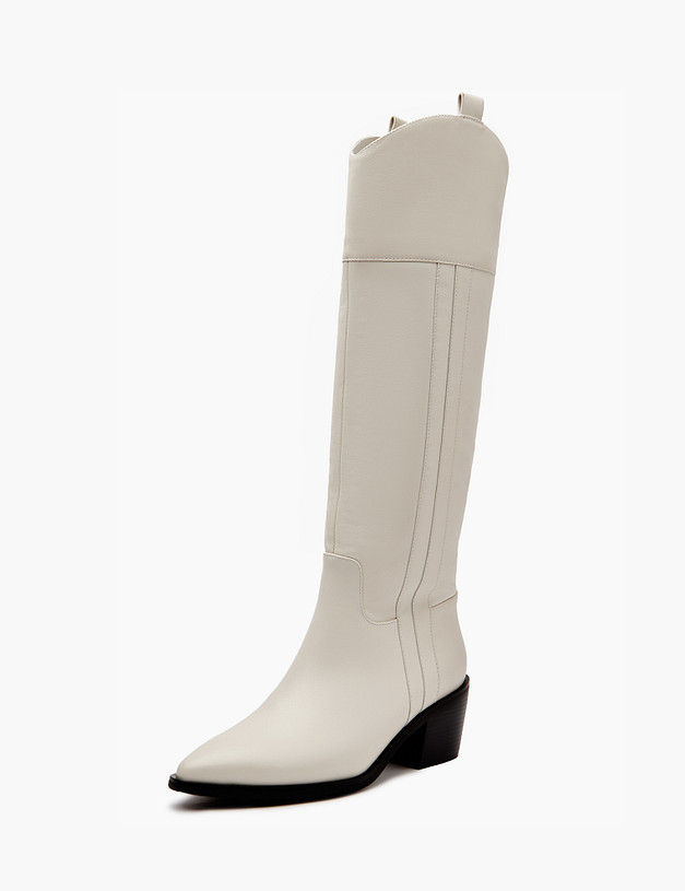 Молочные женские сапоги-казаки MASCOTTE 233-3205823-7115M | ракурс 4