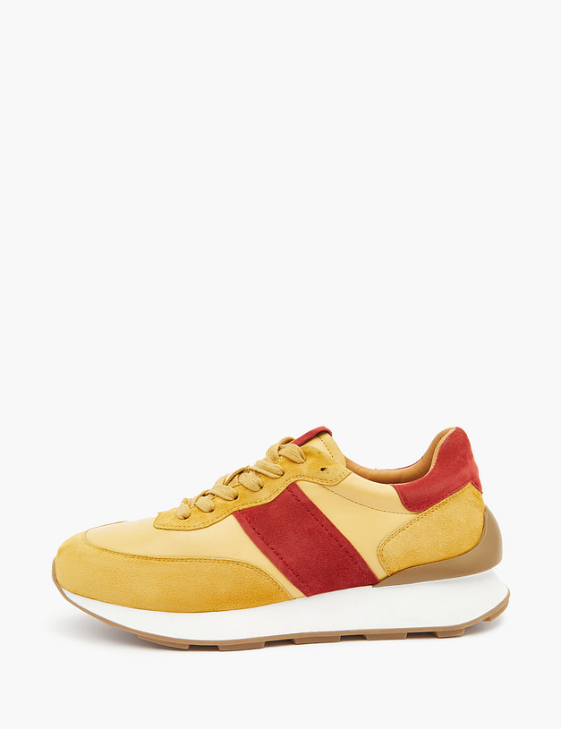 Желтые женские кроссовки с красными вставками MASCOTTE 58-3202411-6534M | ракурс 1