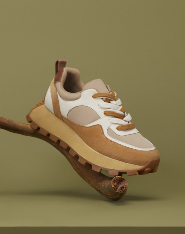 234-324221-0613 Полуботинки для активного отдыха женские велюр-кож.спилок/текстиль рыж-бел, Mascotte