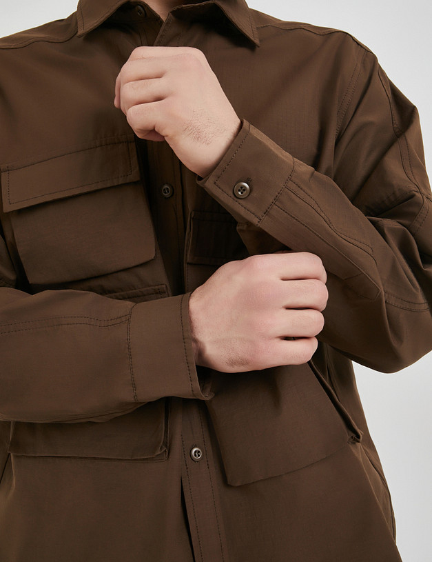 Мужская ветровка цвета капучино MASCOTTE 971-5114-2609 | ракурс 5