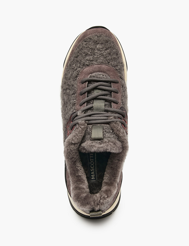 Серые женские зимние кроссовки MASCOTTE 22-5241436-4688M | ракурс 6