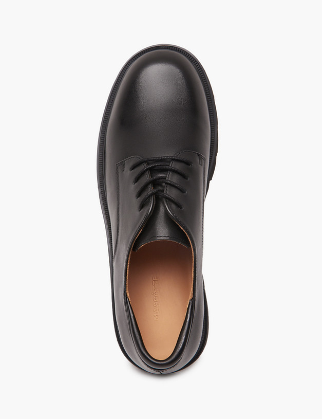 Черные женские дерби MASCOTTE 58-421211-0102 | ракурс 4 Черные женские дерби MASCOTTE 58-421211-0102 | ракурс 4