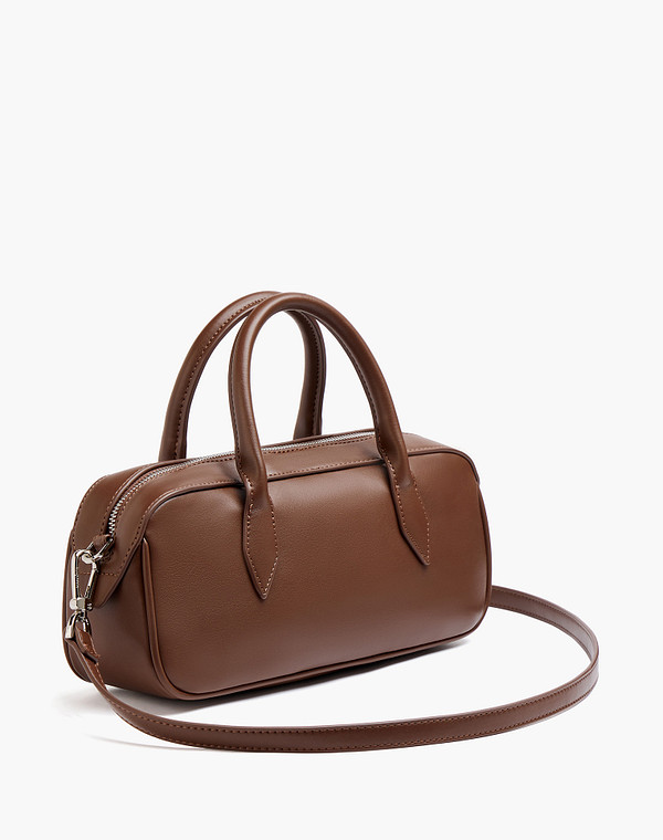 646-6112-609 Сумка женская и.кожа/текстиль корич, S, Mascotte