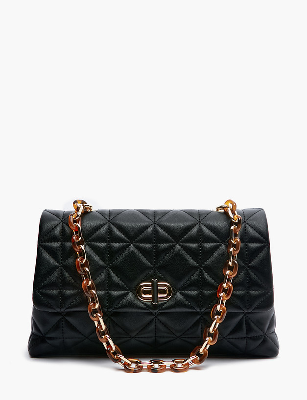 Черная кожаная женская сумка MASCOTTE 671-2216-602 | ракурс 2