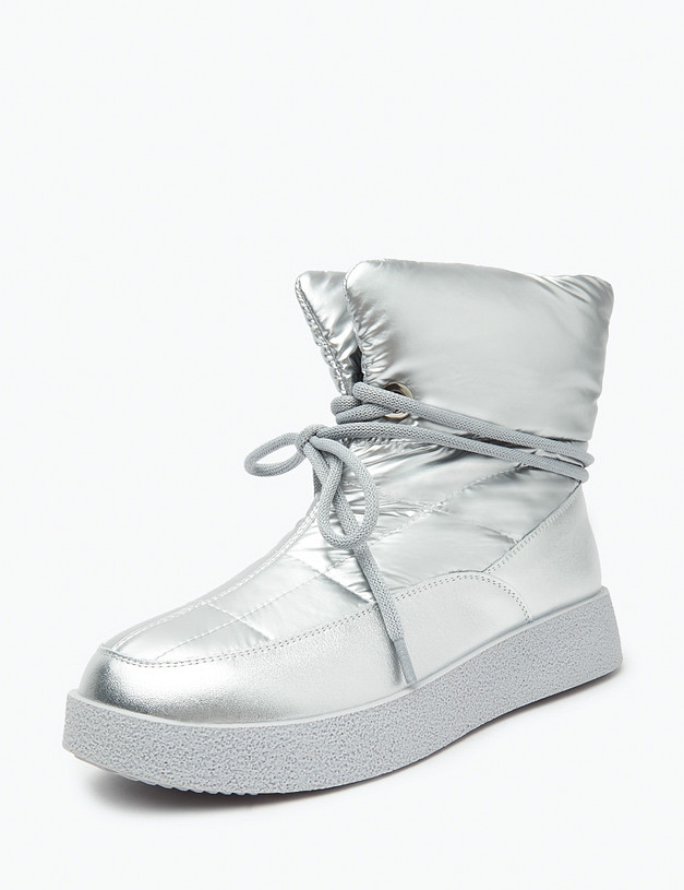 Серебристые женские дутики MASCOTTE 36-321321-0216 | ракурс 2 Серебристые женские дутики MASCOTTE 36-321321-0216 | ракурс 2