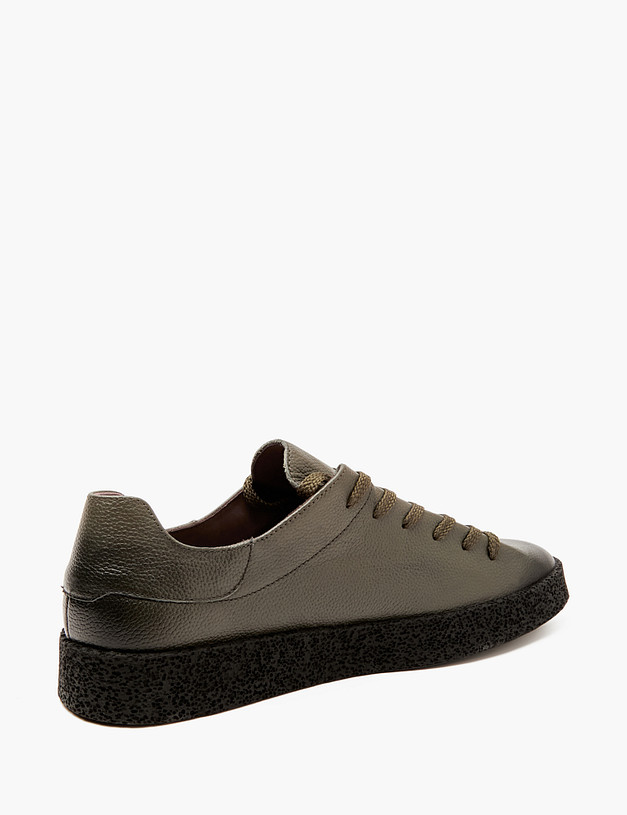 Оливковые мужские кеды  MASCOTTE 58-4110914-8123M | ракурс 3 Оливковые мужские кеды  MASCOTTE 58-4110914-8123M | ракурс 3
