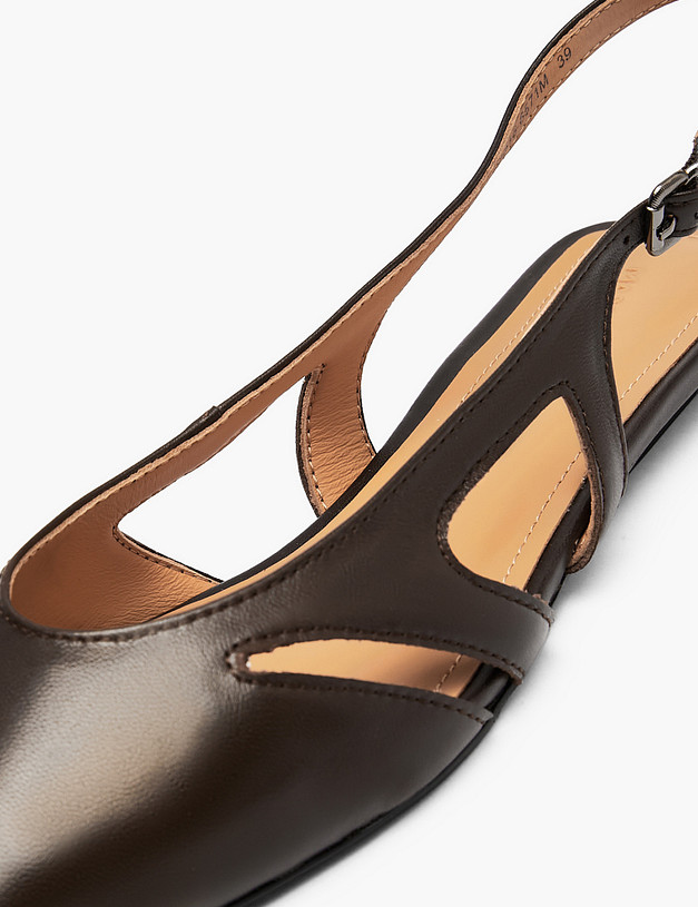 Коричневые женские туфли MASCOTTE 233-6103316-6571M | ракурс 6