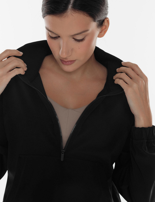 Черная спортивная олимпийка MASCOTTE 234-3189-2402 | ракурс 2