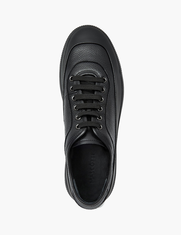 Черные мужские кеды MASCOTTE 175-322411-0102 | ракурс 5 Черные мужские кеды MASCOTTE 175-322411-0102 | ракурс 5
