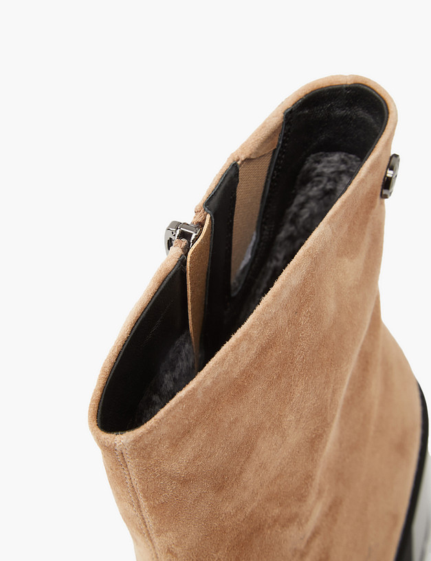 Бежевые женские зимние ботильоны MASCOTTE 126-321032-3671M | ракурс 6