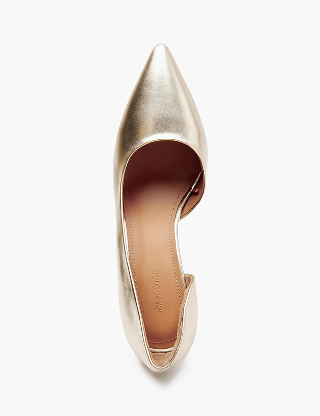 Золотые женские туфли MASCOTTE 233-412811-0115 | ракурс 4