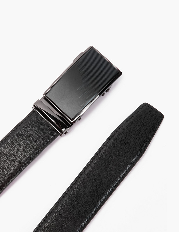 Черный мужской ремень MASCOTTE 727-0124-102 | ракурс 2