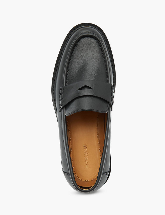 Черные женские лоферы из натуральной кожи MASCOTTE 22-1101112-3100M | ракурс 4 Черные женские лоферы из натуральной кожи MASCOTTE 22-1101112-3100M | ракурс 4