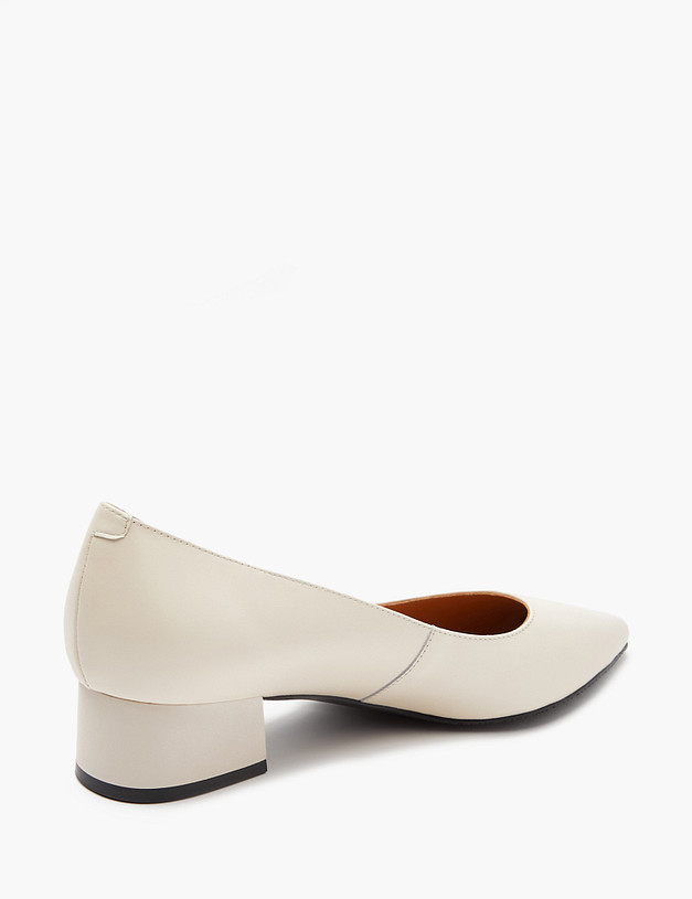 Молочные кожаные женские туфли MASCOTTE 175-4127411-7157M | ракурс 3