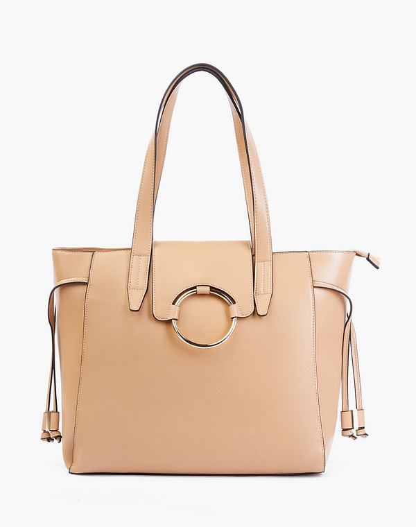 670-2126-608 Сумка женская и.кожа/текстиль беж, L, Mascotte