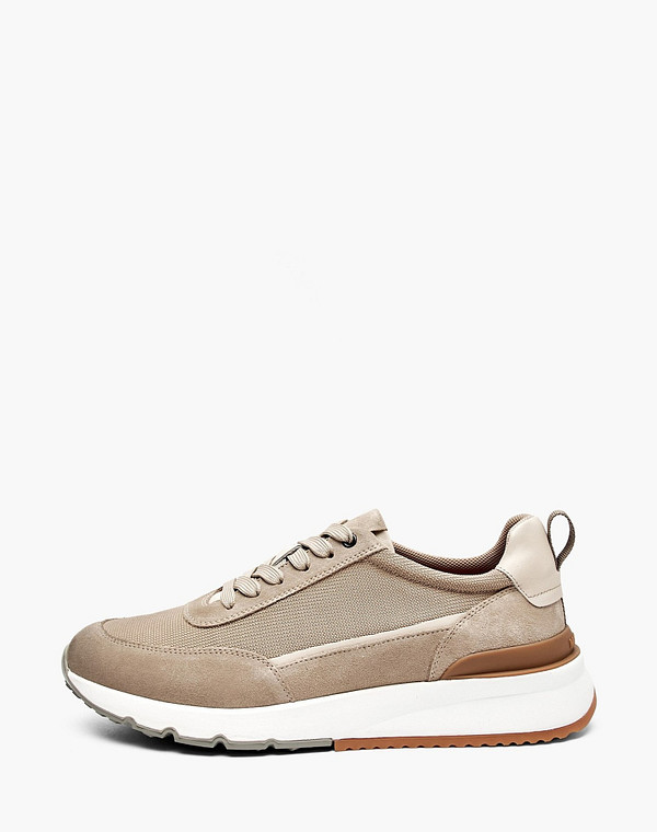 22-6150611-3215M Полуботинки для активного отдыха мужские велюр-текстиль/текстиль-нат.кожа беж, Mascotte