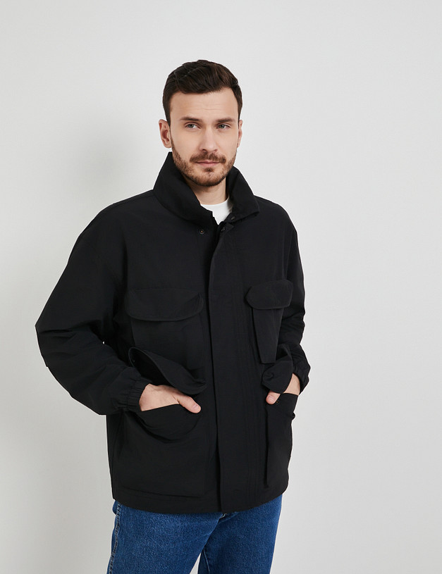 Черная мужская ветровка MASCOTTE 971-5115-2602 | ракурс 4