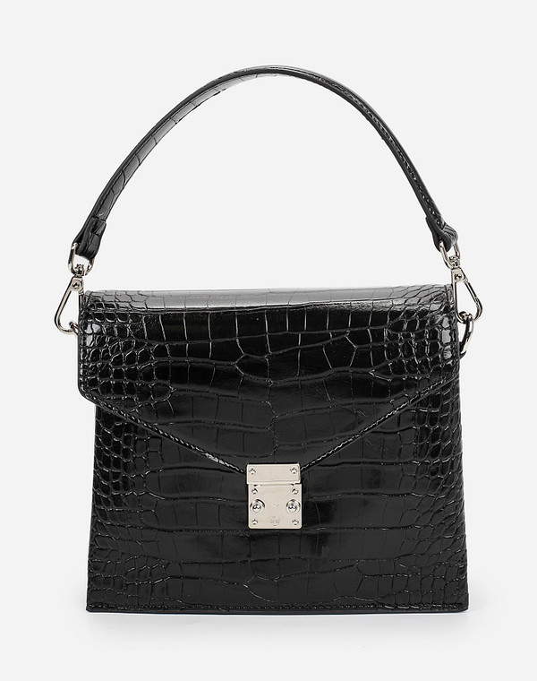 660-1106-602 Сумка женская и.кожа/текстиль черн, S, Mascotte