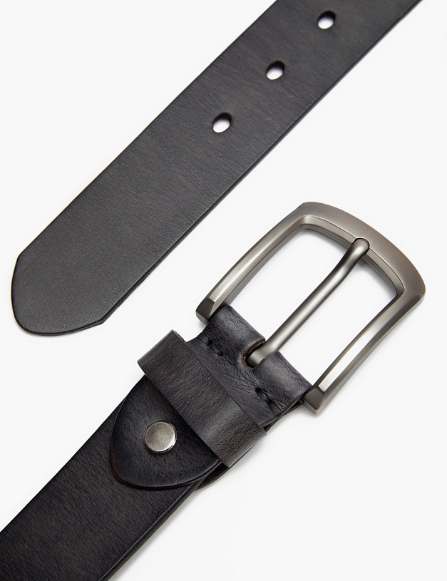 Синий мужской ремень MASCOTTE 703-3106-102 | ракурс 3