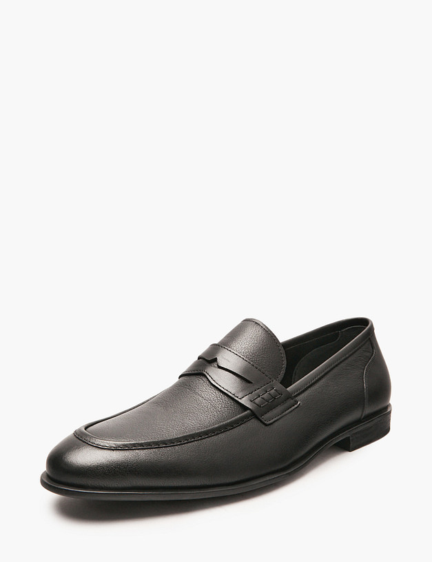 Черные мужские лоферы MASCOTTE 58-514911-0102 | ракурс 3 Черные мужские лоферы MASCOTTE 58-514911-0102 | ракурс 3